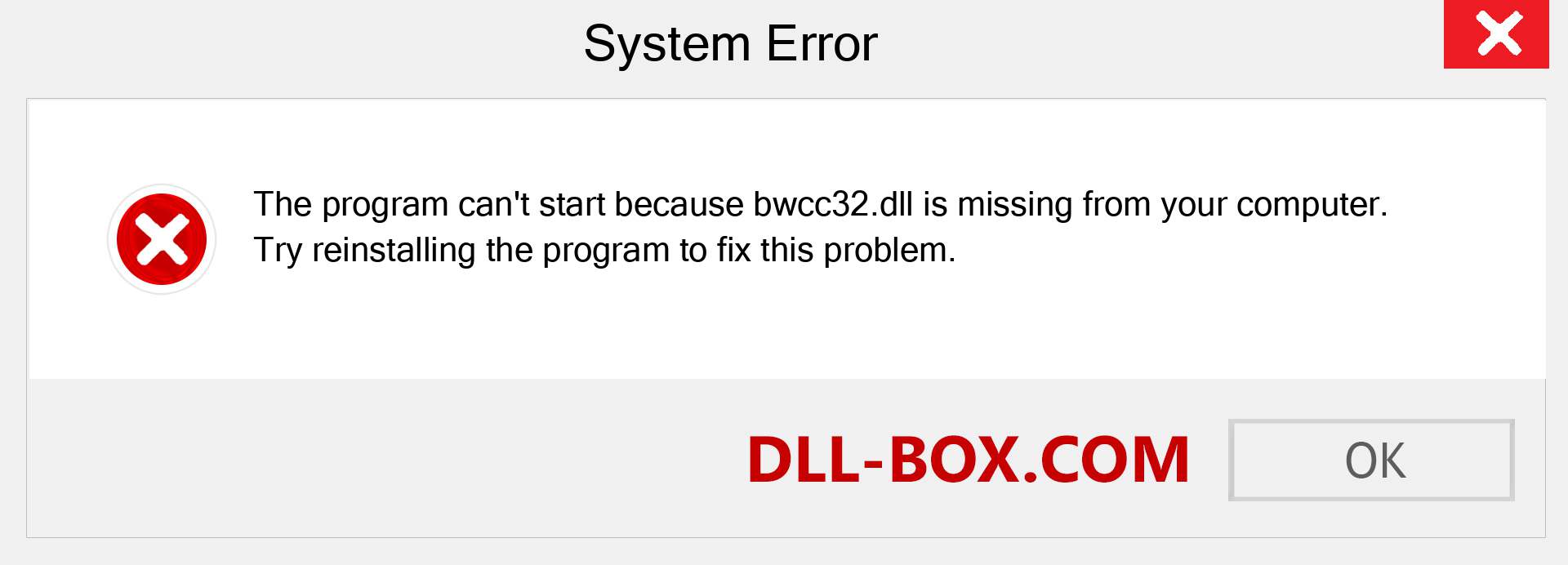  bwcc32.dll file is missing?. Download for Windows 7, 8, 10 - Fix  bwcc32 dll Missing Error on Windows, photos, images